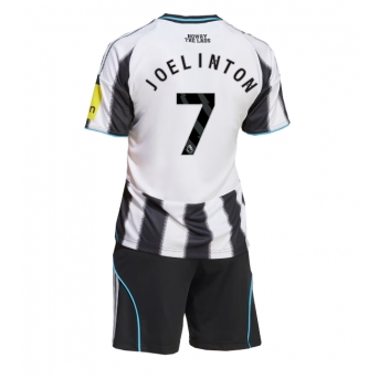Billige Fotballdrakt Newcastle United Joelinton #7 Replika Hjemmedraktsett Barn 2025-26 Kortermet (med bukser)
